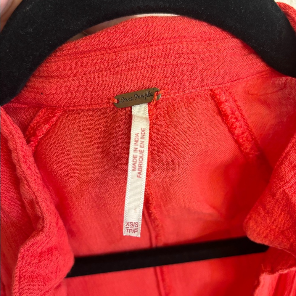 Red Women's Top - Picture 3 of 3